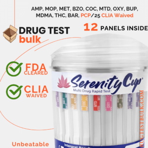 12 panel drug test cup with PCP rapid test cups