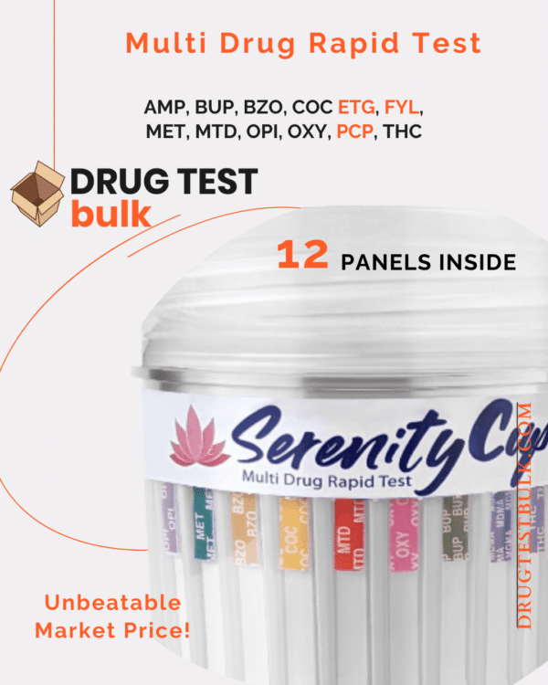 12 panel drug test cup fyl & etg