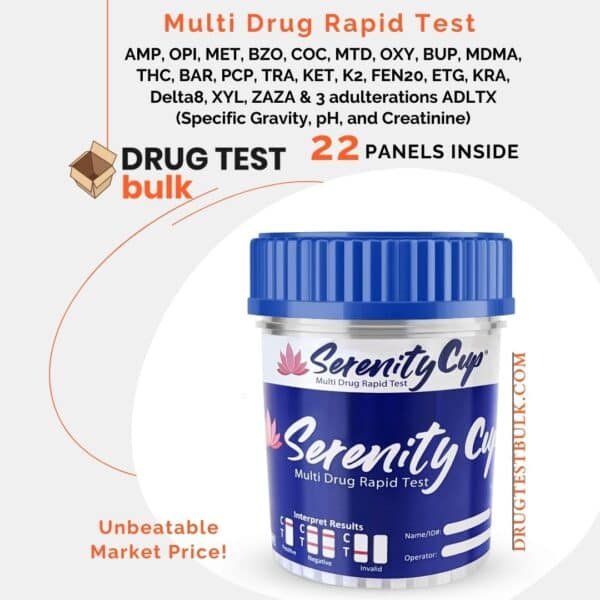 22-Panel Drug testing Screen with ZAZA and Adulterants